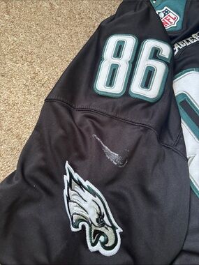Nike Black and Green Philadelphia Eagles #86 Jersey
